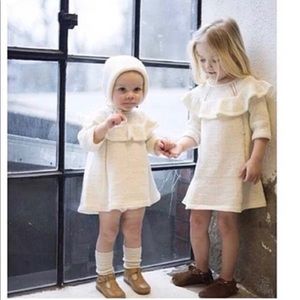 White Knit Dress with Hat